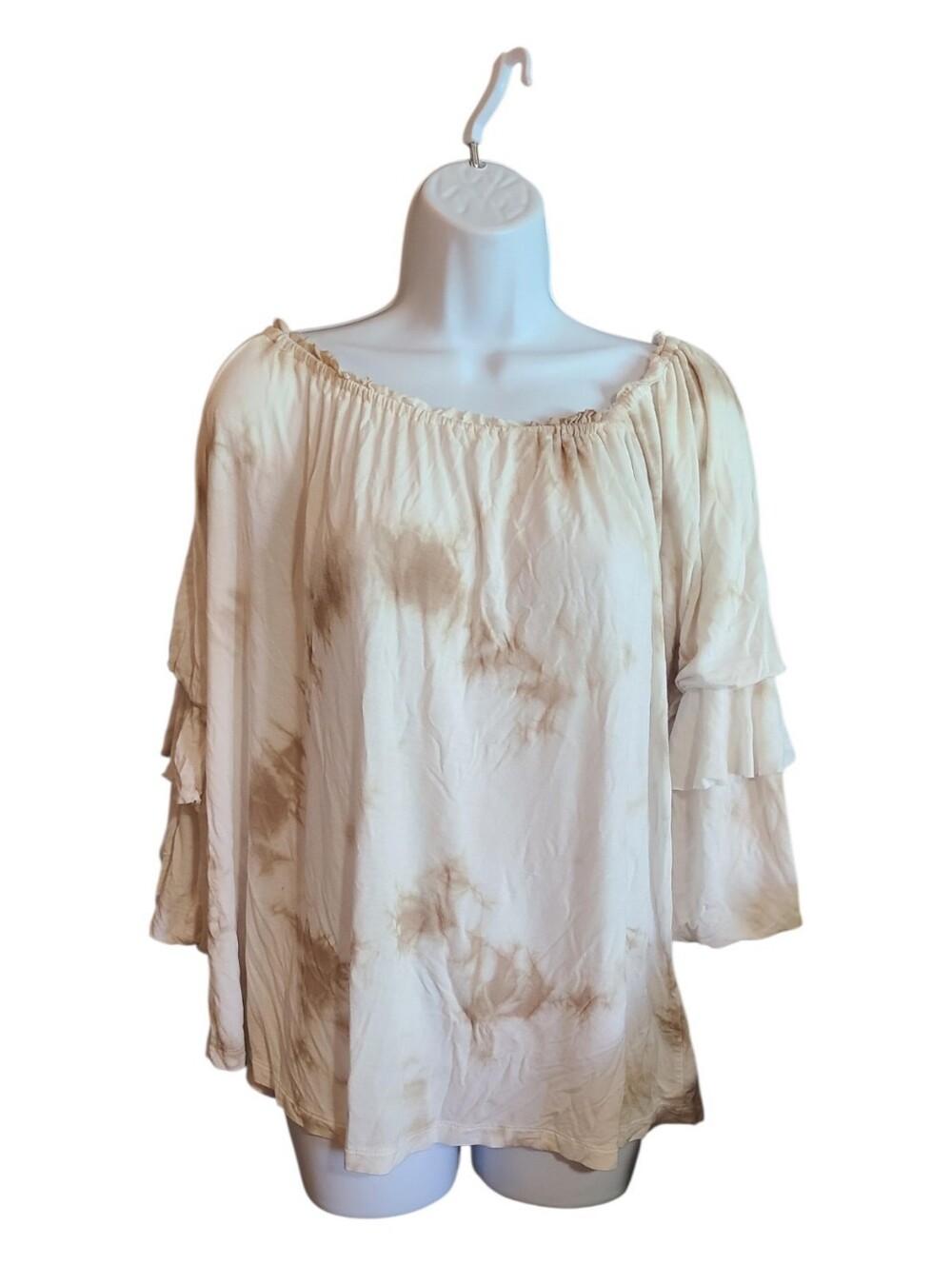 Seven7 Tie Dye Boho Blouse L
